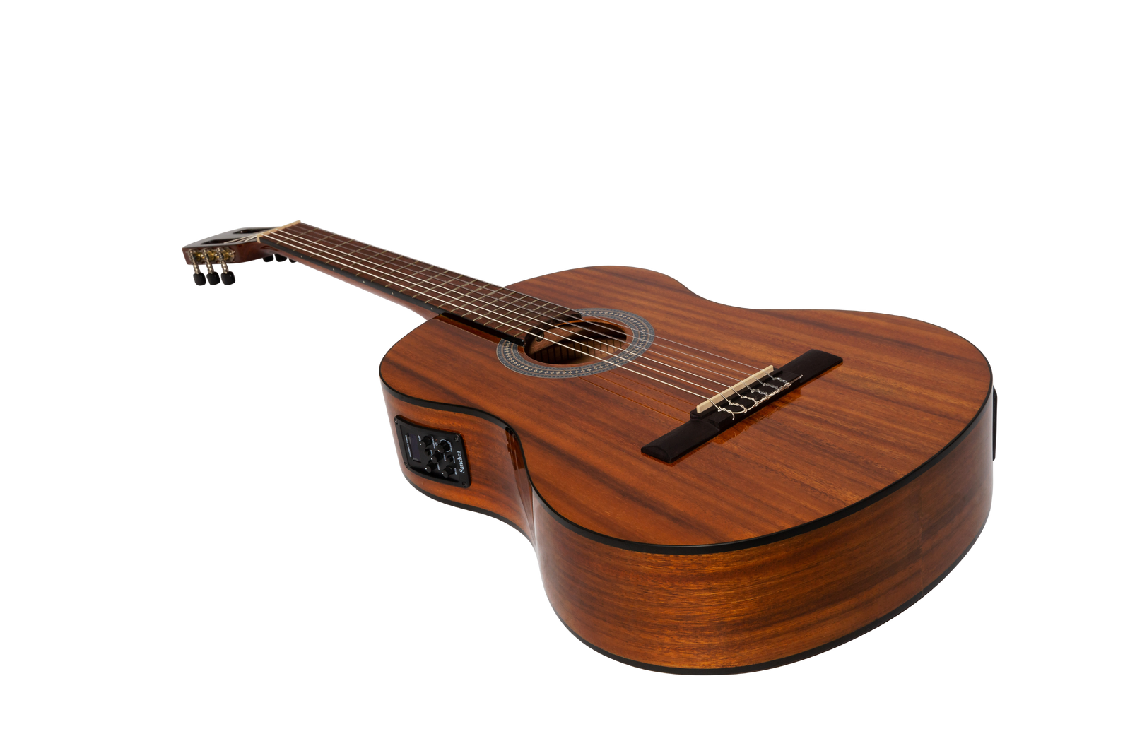 Sanchez SC-39ETG-KOA Full Size Student Classical Acoustic Electric Guitar Koa Natural — view 3