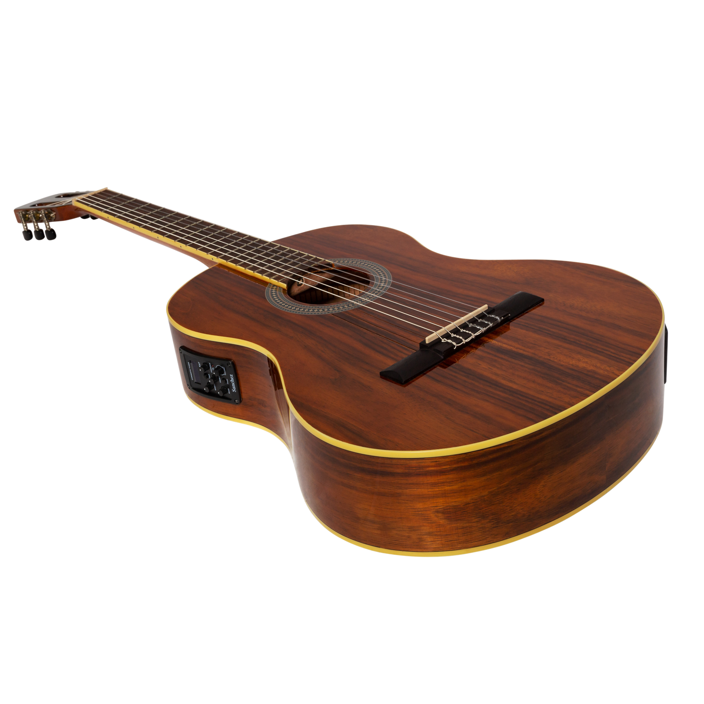 Sanchez SC-39ETG-RWD Full Size Student Classical Acoustic Electric Guitar Rosewood Natural Finish — view 3