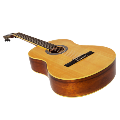Sanchez SC-39G-SR Full Size Student Classical Acoustic Guitar Spruce Rosewood Natural Finish — view 3