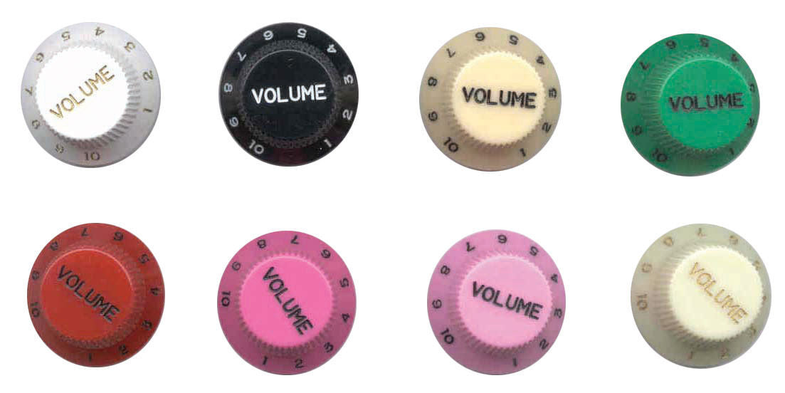 Electric Guitar Stratocaster Style Control Knobs - 2 x Volume knobs, Japanese