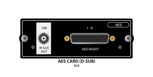 SOUNDCRAFT AES/EBU 8+8 D Type Card With Word Clock