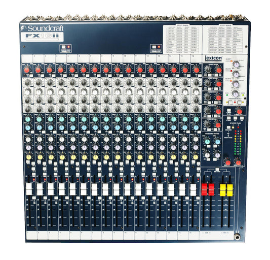 SOUNDCRAFT Fx16ii Recording/live Lexicon Fx Mixer