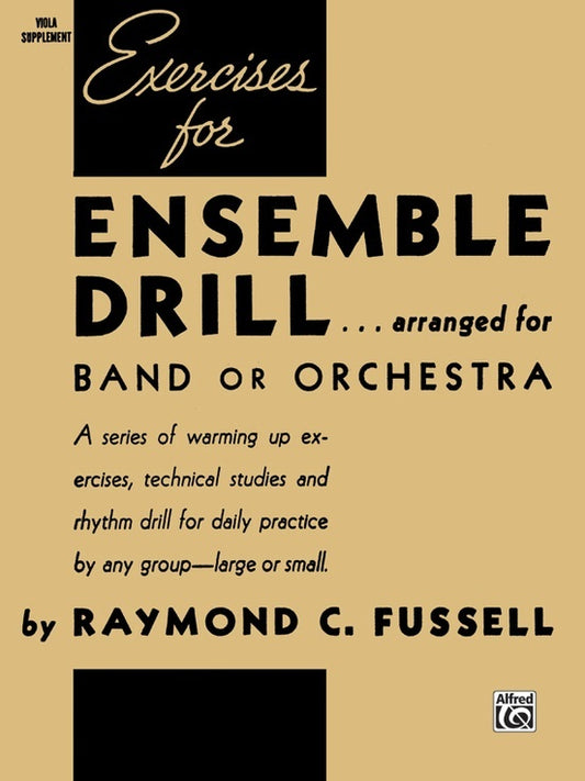 Exercises For Ensemble Drill Viola Supplement