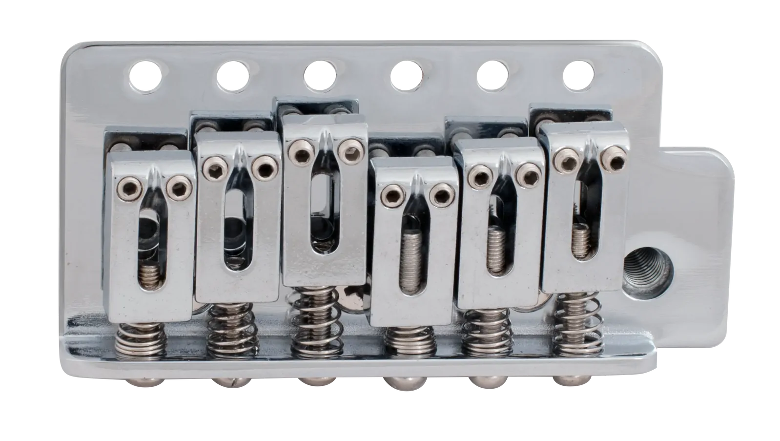 Dr Parts Chrome Bridge/Tremolo Unit with 6 Mounting Screws