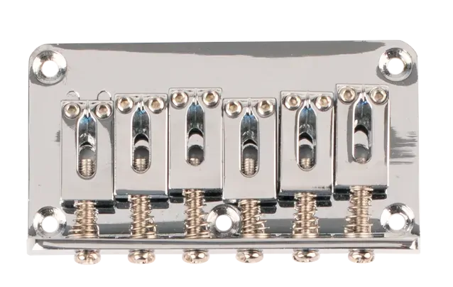 Eagle Non Tremolo Chrome Bridge 5-Screw Mount 10.8mm String Pitch