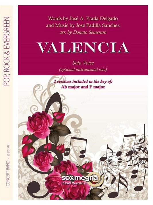 Valencia Vocal Solo/Cb3 Sc/Pts Score/Parts