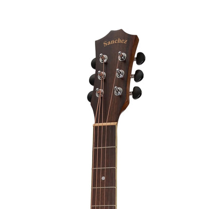 Sanchez SD-18ET-RWD Acoustic-Electric Dreadnought Guitar Natural Satin Rosewood — view 6