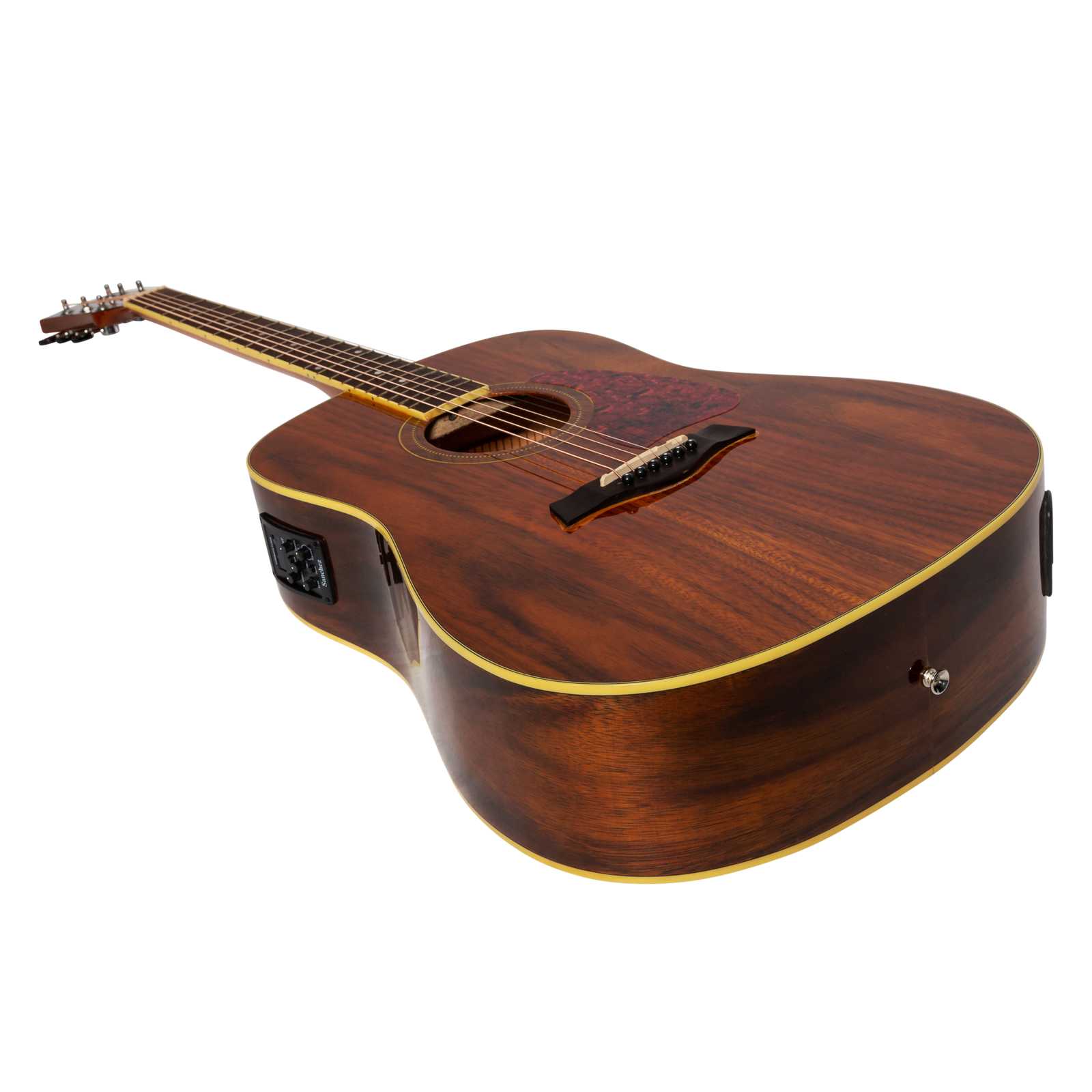 Sanchez SD-18ETG-RWD Acoustic-Electric Dreadnought Guitar Natural Gloss Rosewood Fingerboard — view 3