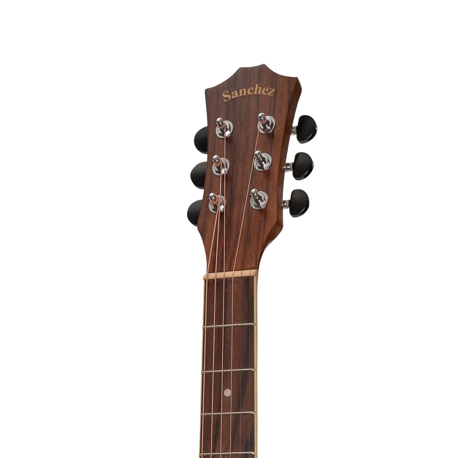Sanchez SDC-18-RWD Acoustic-Electric Dreadnought Cutaway Guitar Natural Satin Rosewood — view 6