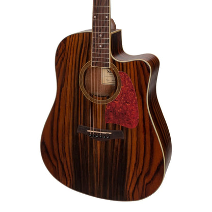 Sanchez SDC-18-RWD Acoustic-Electric Dreadnought Cutaway Guitar Natural Satin Rosewood — view 4
