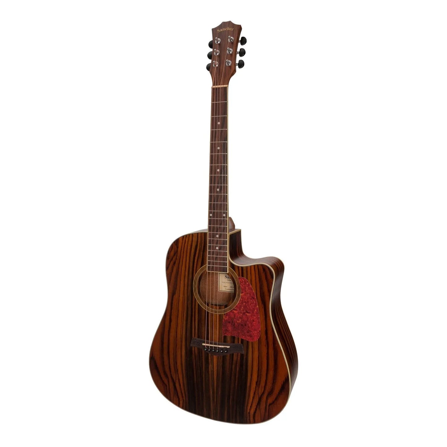 Sanchez SDC-18-RWD Acoustic-Electric Dreadnought Cutaway Guitar Natural Satin Rosewood