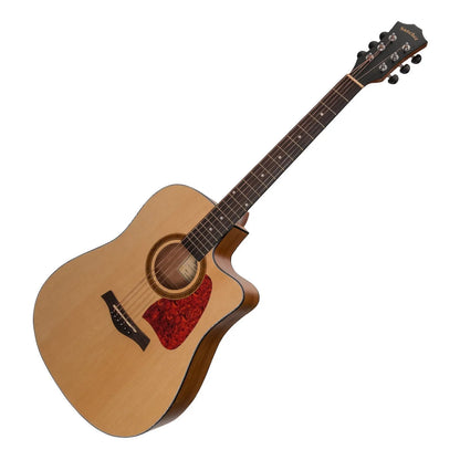 Sanchez SDC-18-SA Acoustic-Electric Dreadnought Cutaway Guitar Natural Satin — view 3
