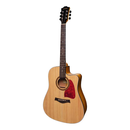 Sanchez Acoustic-Electric Dreadnought Cutaway Guitar SDC-18-SK Natural Satin Spruce/Koa 6-String Right-Handed