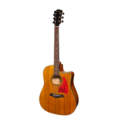 Sanchez SDC-18G-ACA Acoustic-Electric Dreadnought Cutaway Guitar Gloss Acacia