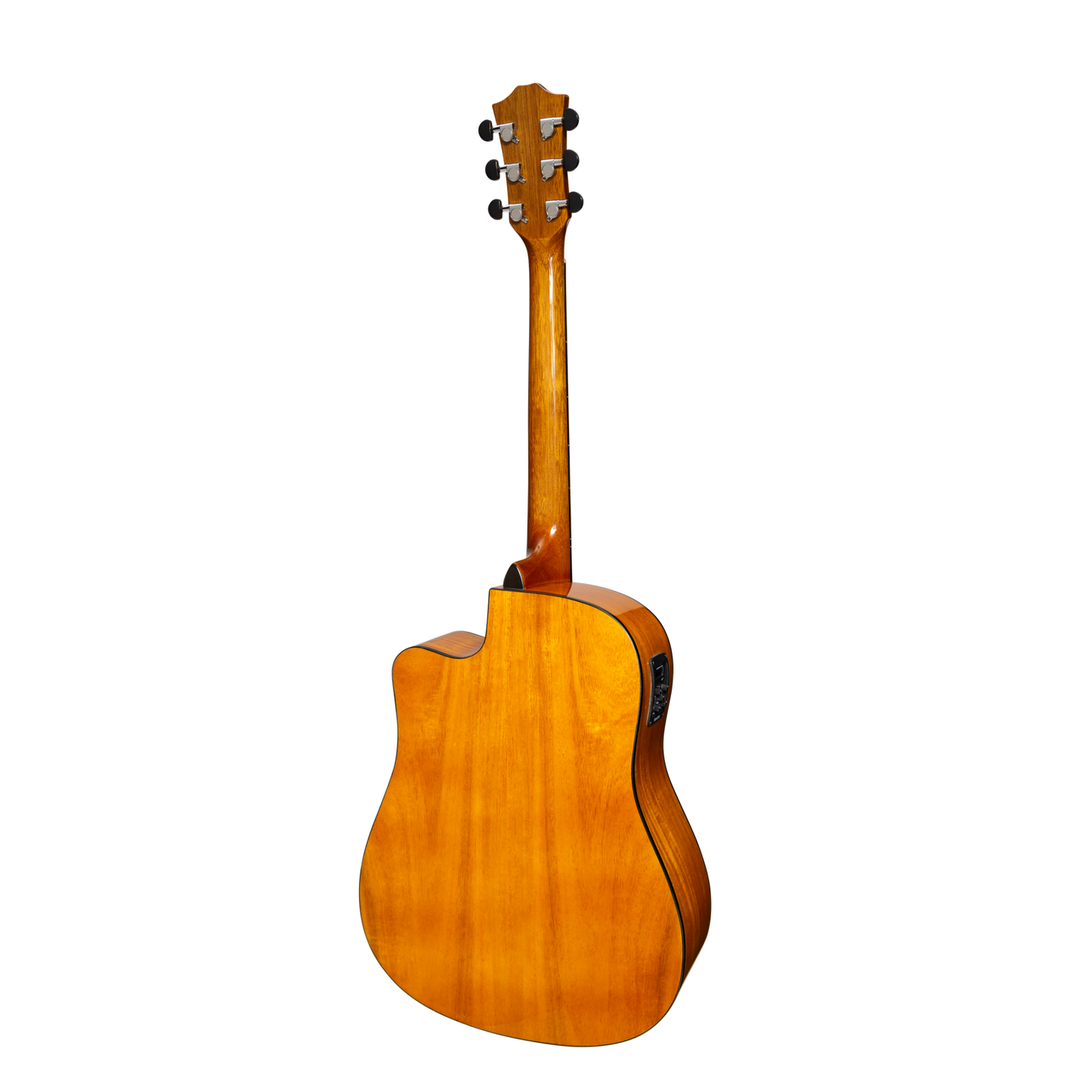 Sanchez SDC-18G-ACA Acoustic-Electric Dreadnought Cutaway Guitar Gloss Acacia — view 2