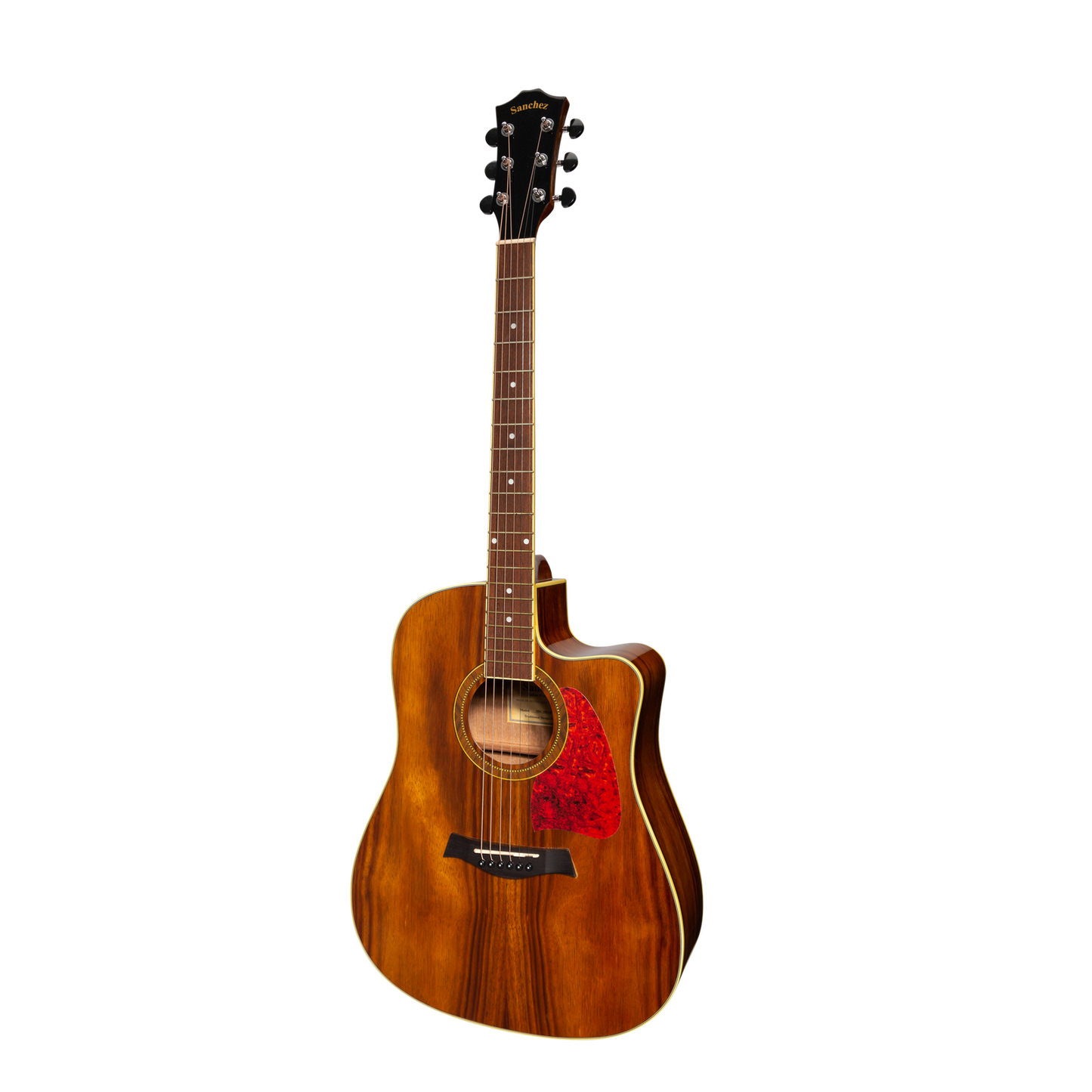Sanchez SDC-18G-RWD Acoustic-Electric Dreadnought Cutaway Guitar Rosewood Gloss