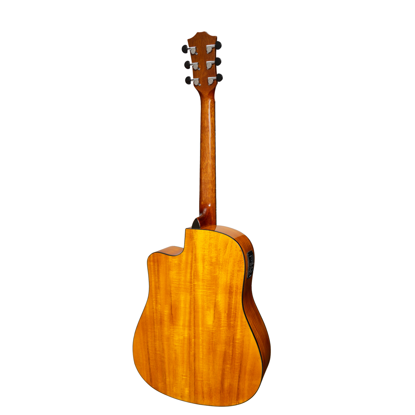 Sanchez SDC-18G-SA Acoustic-Electric Dreadnought Cutaway Guitar Gloss Spruce/Acacia — view 2