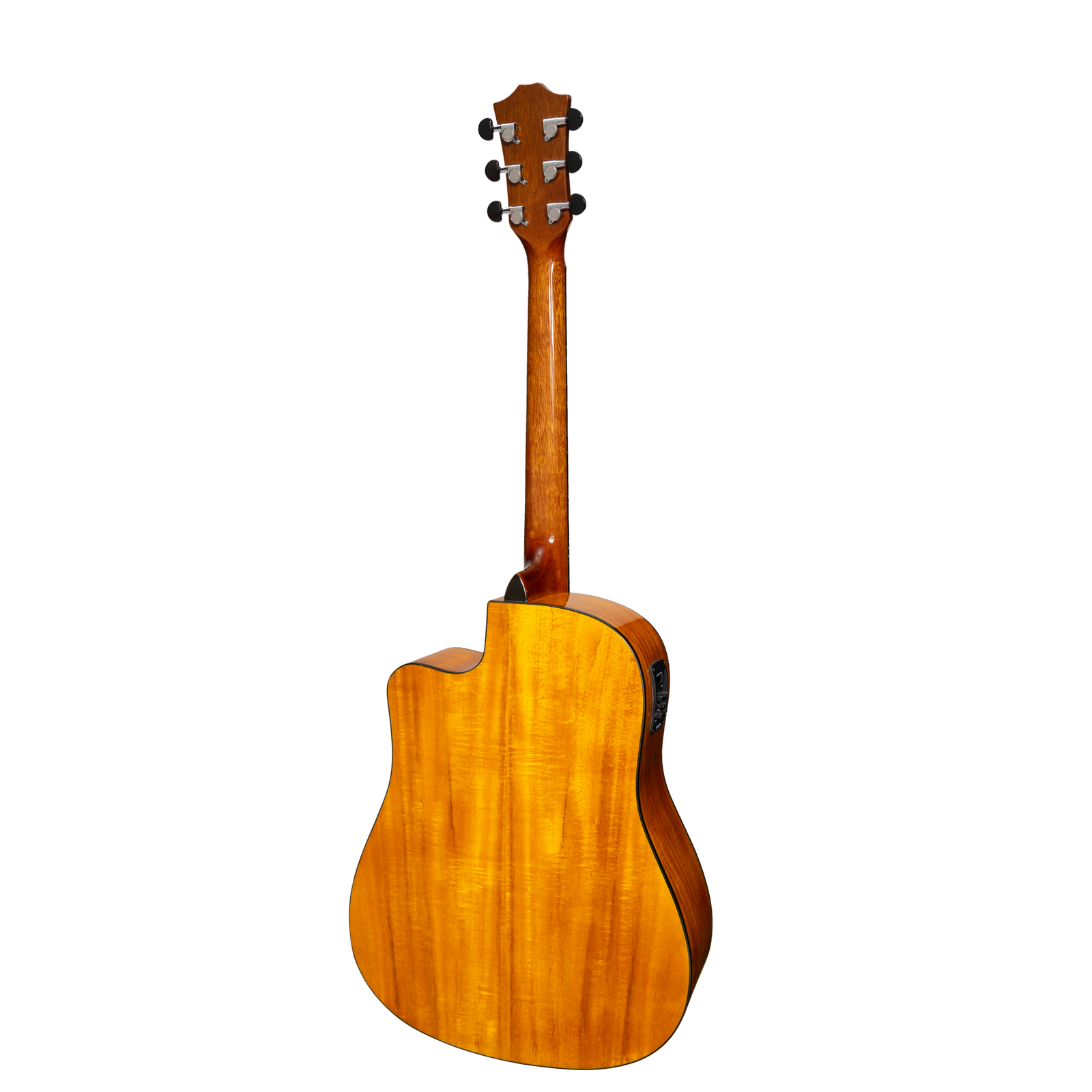 Sanchez SDC-18G-SA Acoustic-Electric Dreadnought Cutaway Guitar Gloss Spruce/Acacia — view 2