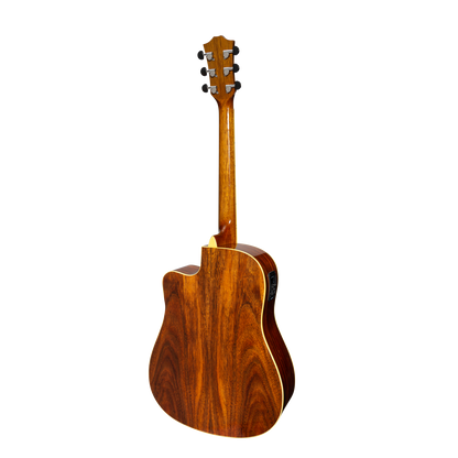 Sanchez SDC-18G-SR Acoustic-Electric Dreadnought Cutaway Guitar Gloss Spruce/Rosewood — view 2