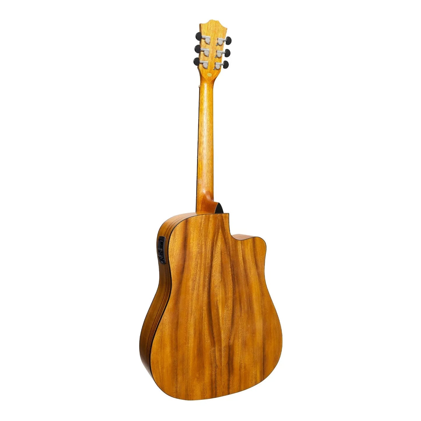 Sanchez SDC-18L-KOA Left Handed Acoustic-Electric Dreadnought Cutaway Guitar Natural Satin — view 2