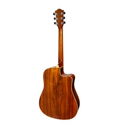 Sanchez SDC-18LG-RWD Left Handed Acoustic-Electric Dreadnought Cutaway Guitar Gloss Rosewood — view 2