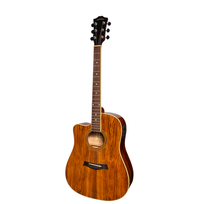 Sanchez SDC-18LG-RWD Left Handed Acoustic-Electric Dreadnought Cutaway Guitar Gloss Rosewood
