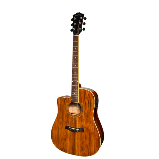Sanchez SDC-18LG-RWD Left Handed Acoustic-Electric Dreadnought Cutaway Guitar Gloss Rosewood