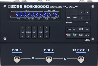 BOSS SDE-3000D Dual Digital Delay Rackmount Effect with Preset Storage and Long Delay Times — view 2