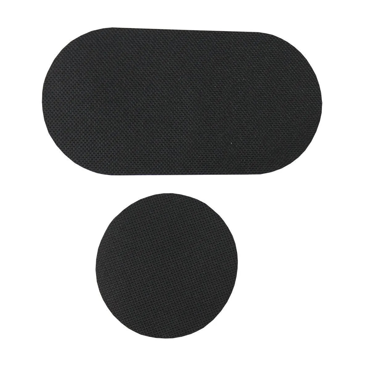 Black Bass Drum Patch - Single & Double Size, Durable Nylon