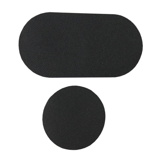 Black Bass Drum Patch - Single & Double Size, Durable Nylon