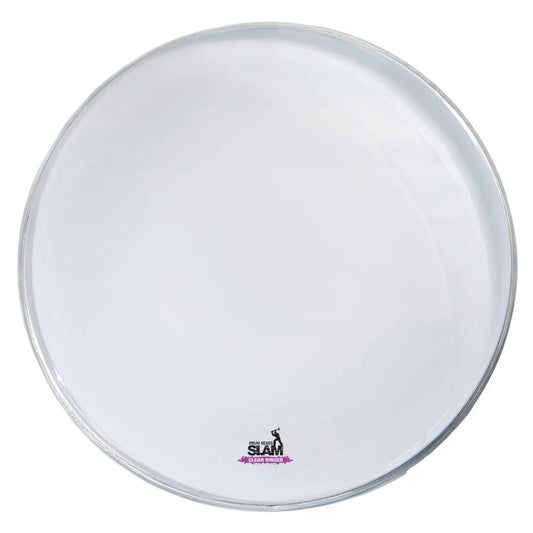 Slam Ringer Clear Drum Head 22" - Single Ply Mylar with Control Ring, Low Tone, Durable for All Music Styles