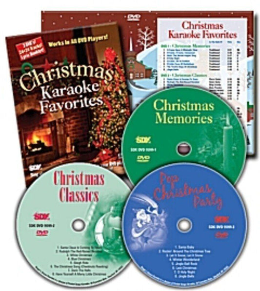 SDK Christmas Karaoke Favourites 3 DVD Pack - Music Minus One