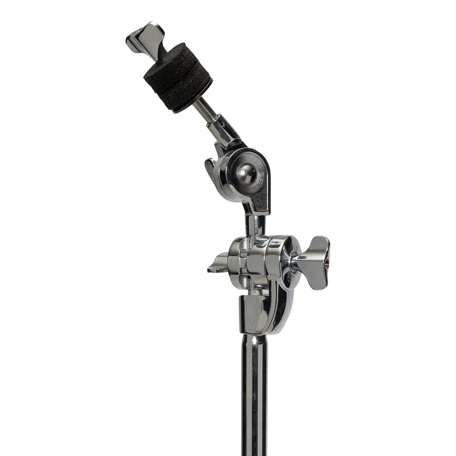 Sonic Drive SDP-BCS-3X Heavy Duty Boom Cymbal Stand, Height Adjustable, Double Braced, Chrome Finish, 93cm to 150cm Height, 44cm Boom Arm — view 3