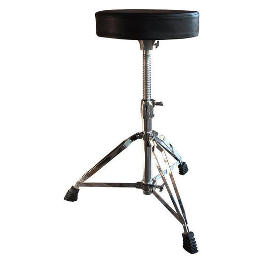 Sonic Drive SDP-DT-1B Heavy-Duty Drum Throne with Double Braced Legs and Padded Vinyl Top