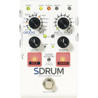 Digitech SDRUM Intelligent Drum Machine for Guitarists and Bassists