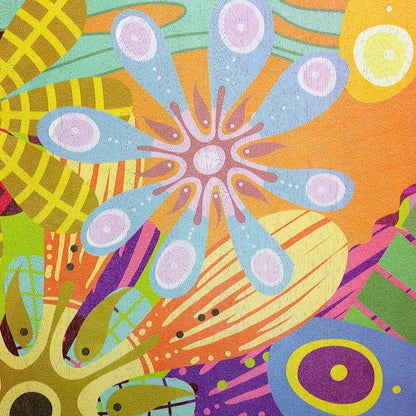 Sela Art Series Professional Cajon - Flower Power Design — view 6