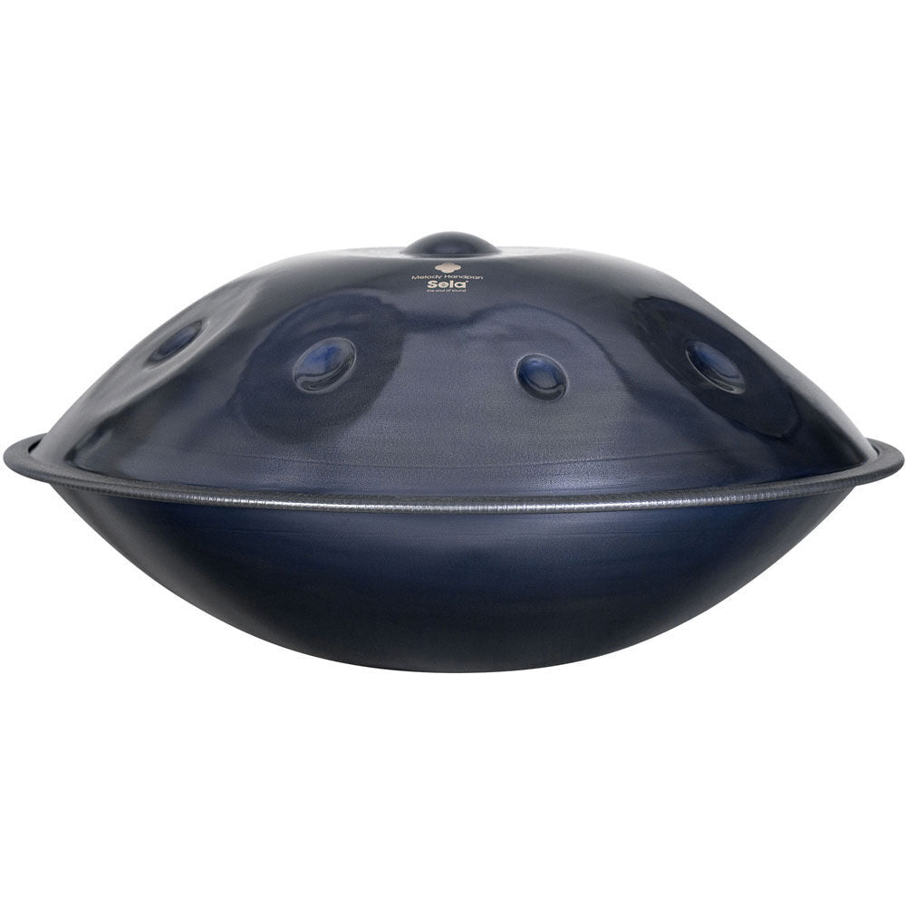 Sela Melody Handmade Nitrided Steel Handpan with Bag - D Kurd 9 - 57cm Diameter, Dark Blue, 4.6kg, Tuning: D Kurd (440 Hz) — view 4
