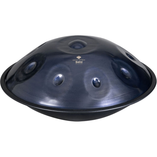 Sela Melody Handmade Nitrided Steel Handpan with Bag - D Kurd 9 - 57cm Diameter, Dark Blue, 4.6kg, Tuning: D Kurd (440 Hz)