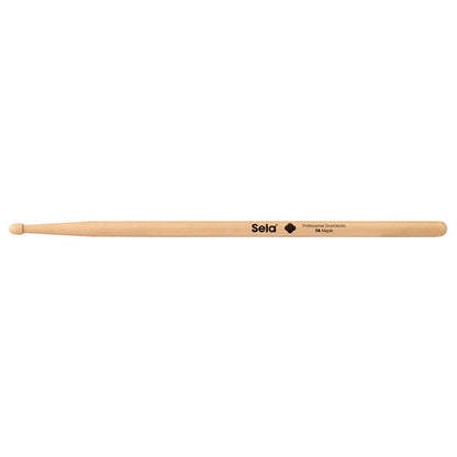 Sela Professional 7A Maple Drumsticks - 6 Pair, Wood Tip, Acorn Head, 14.2mm Diameter, 395mm Length, Natural Finish — view 2