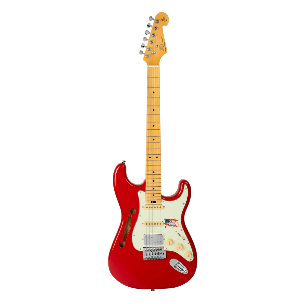 SX Swamp Ash Plus Series Electric Guitar with Alnico Pickups and Vintage Tremolo