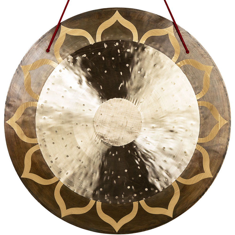 Sela 20" Lotus Handmade Chau Gong with Mallet and Carrying Bag — view 3