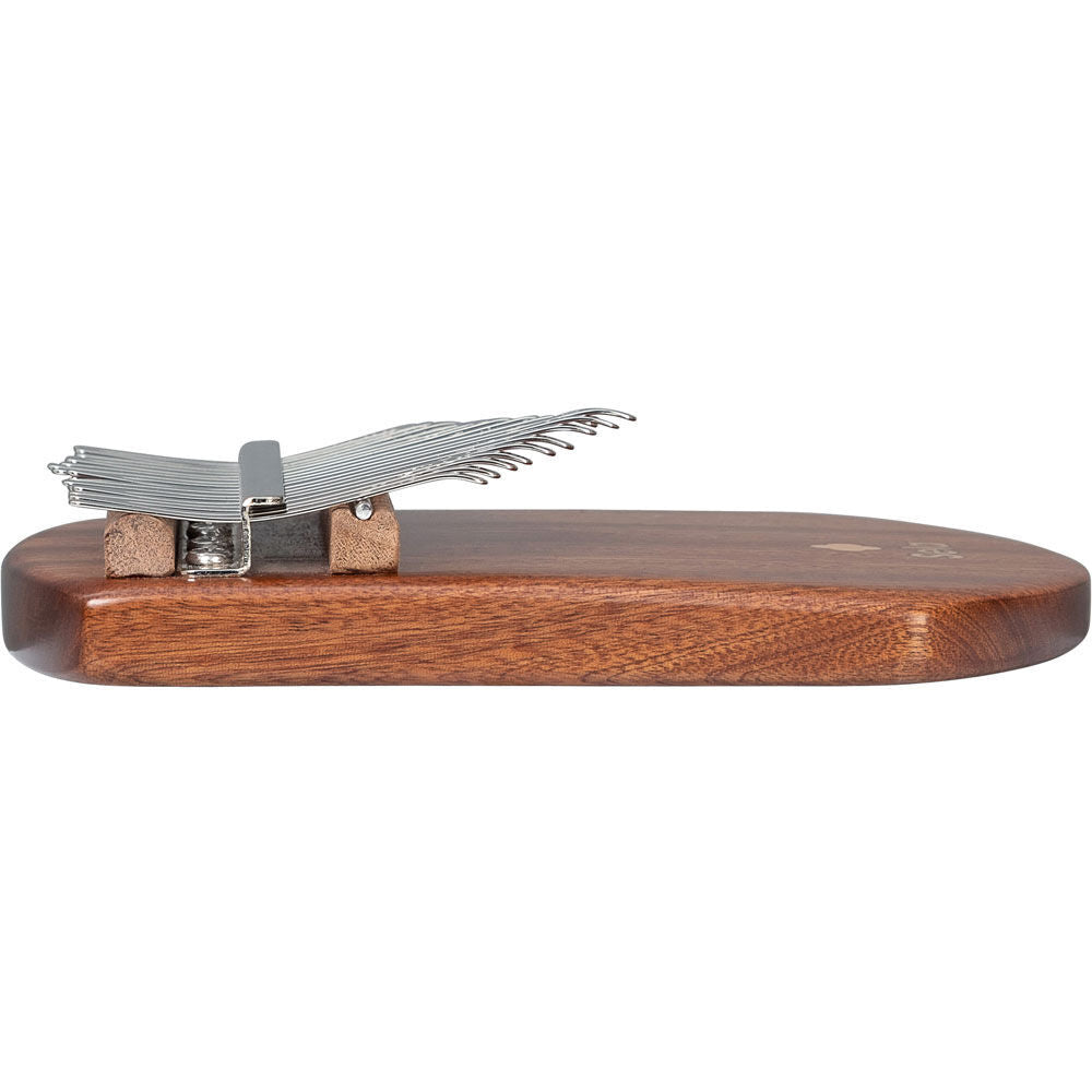 Sela 17-Key Solid Sapele Kalimba with Case, Cloth, and Tuning Hammer — view 4