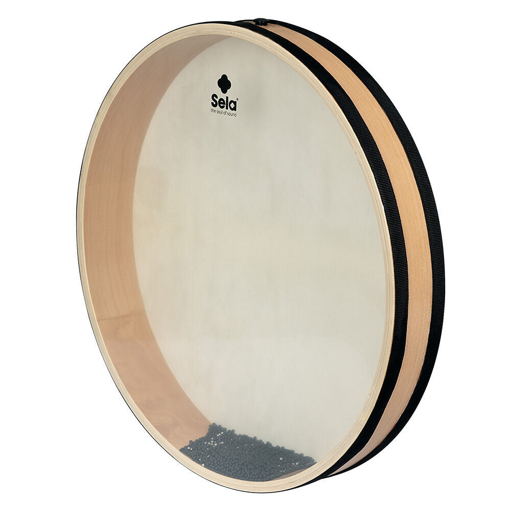 Sela Percussion Ocean Drum 45cm Hand Percussion with Beech Wood Frame and Dual Drumheads — view 4