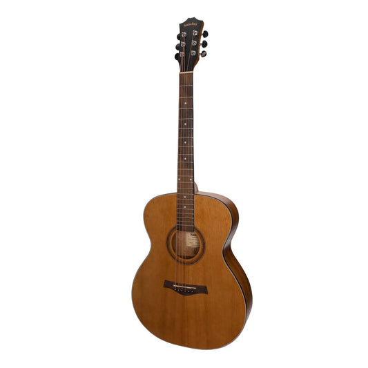 Sanchez SF-18-ACA Acoustic Small Body Guitar Natural Satin Acacia Laminated 6-String Right-Handed
