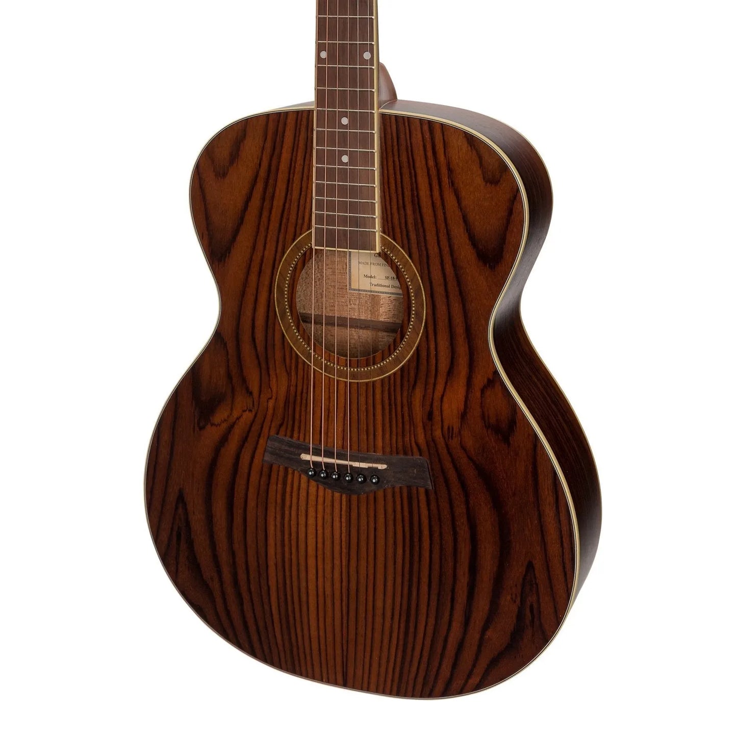 Sanchez SF-18-RWD Acoustic Small Body Guitar with Rosewood Top and Mahogany Neck — view 4