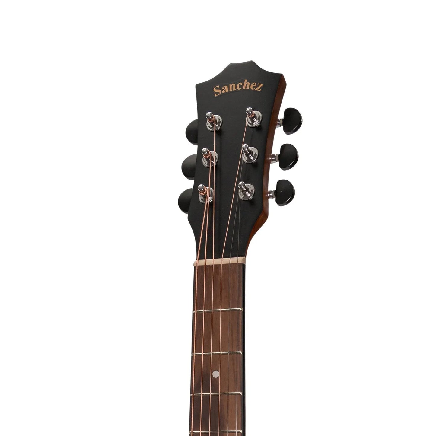 Sanchez SF-18ET-KOA Acoustic-Electric Small Body Guitar Natural Satin 6 String with K2T Pickup System — view 6