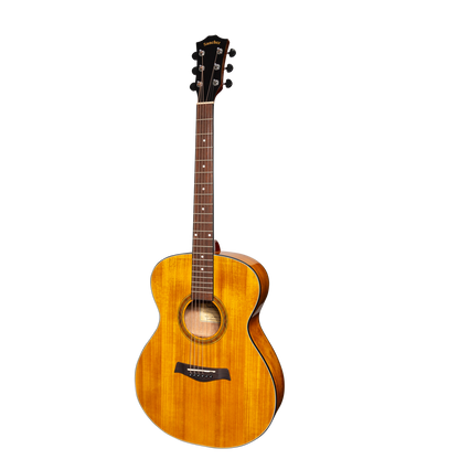 Sanchez SF-18ETG-ACA Acoustic Electric Small Body Guitar Acacia Gloss Finish