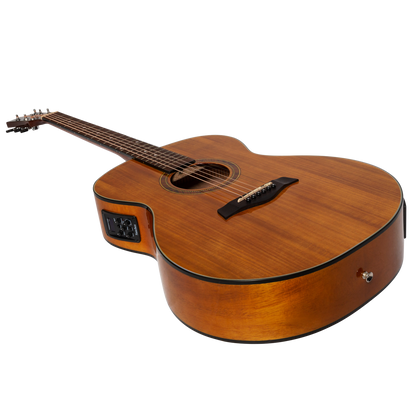 Sanchez SF-18ETG-ACA Acoustic Electric Small Body Guitar Acacia Gloss Finish — view 3