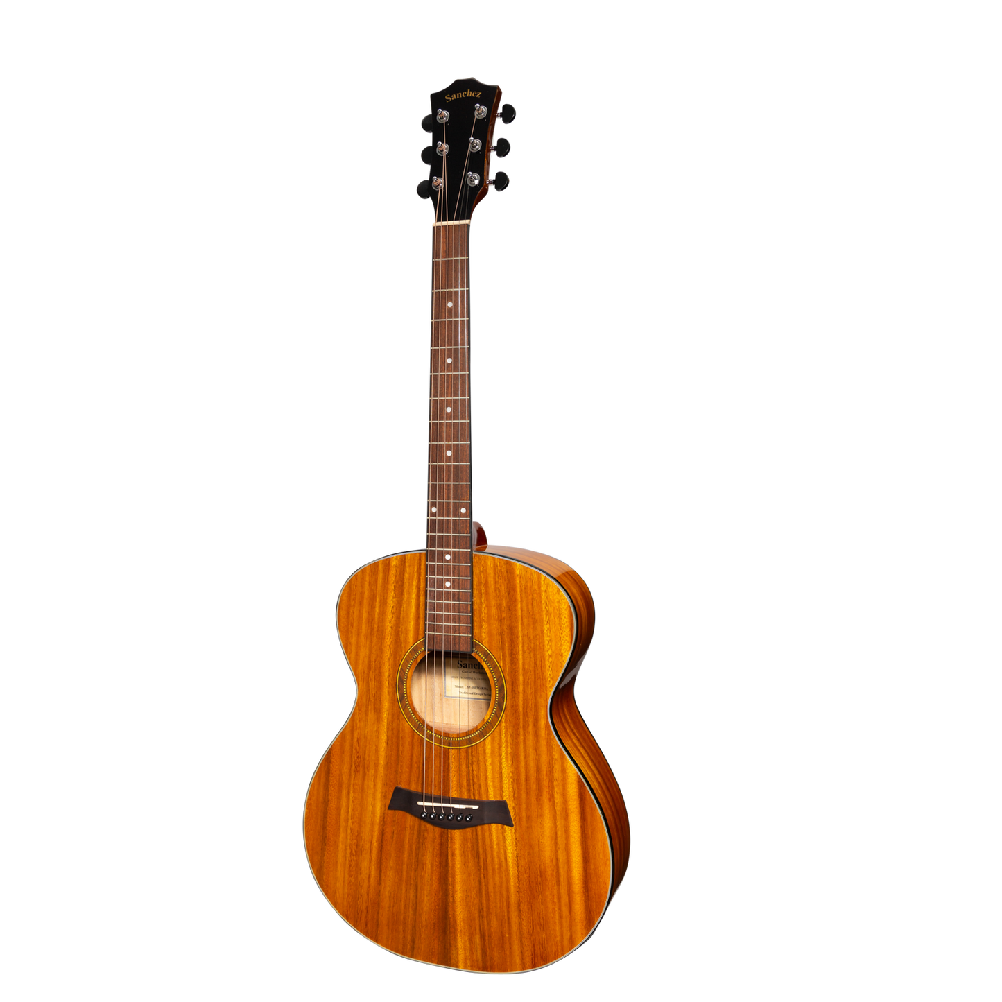 Sanchez SF-18ETG-KOA Acoustic Electric Small Body Guitar Koa Gloss Finish
