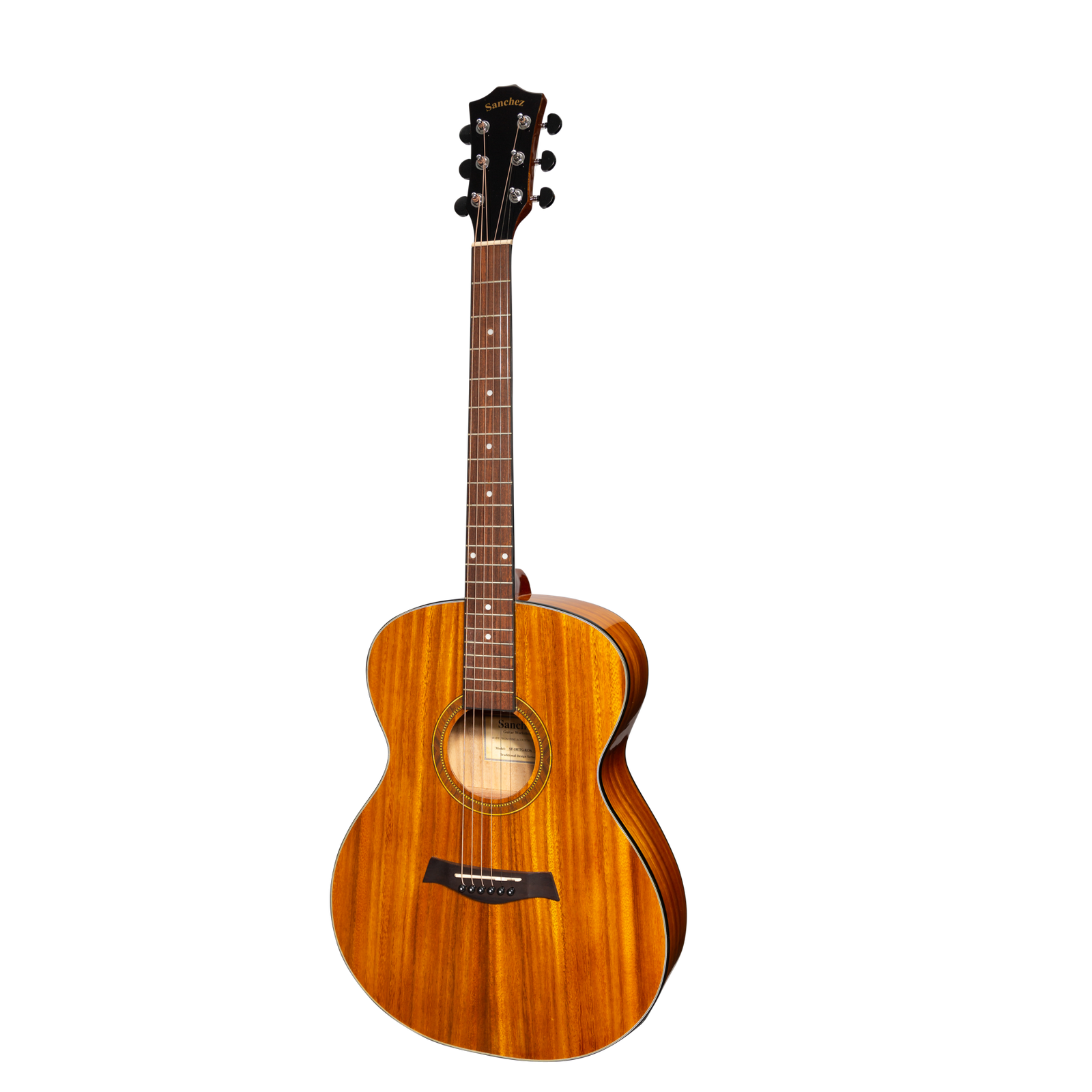 Sanchez SF-18ETG-KOA Acoustic Electric Small Body Guitar Koa Gloss Finish